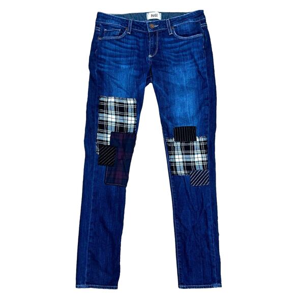 Paige Women's Jeans Skinny Denim‎ Patchwork Size 26 Retails $325 - Picture 13 of 14